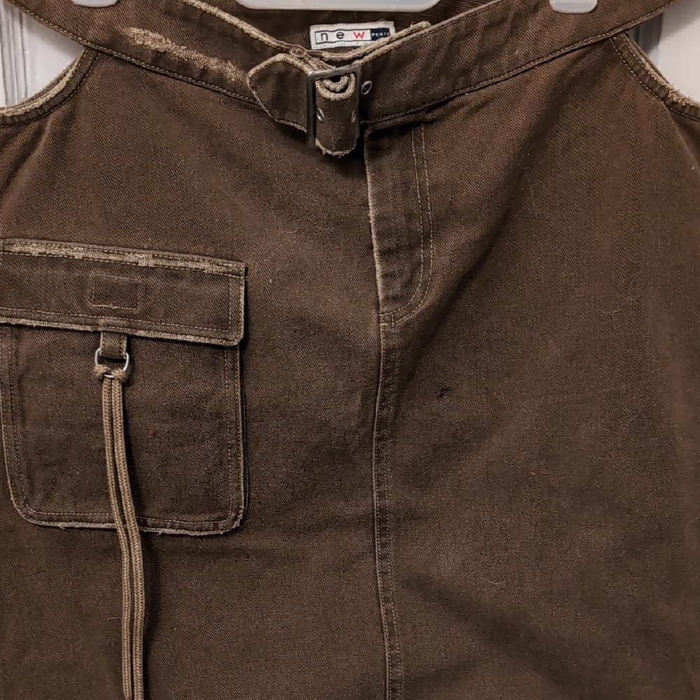 Brown Asymmetrical Skirt